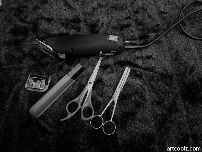 men hair clipper self cutting 3 days beard razor de scissors