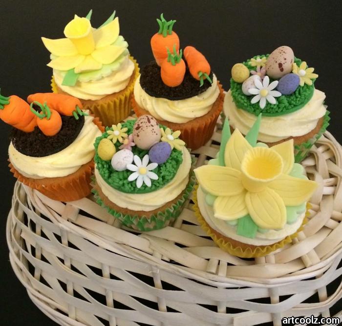 carrot muffins easter muffins easter baking ideas yellow flowers white flowers carrots