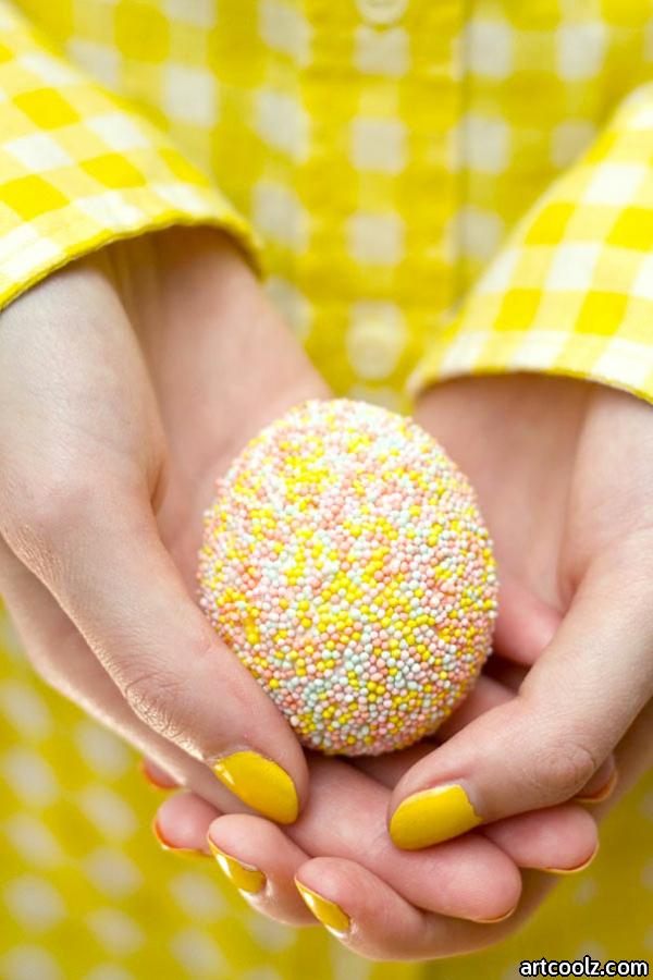 Easter painting eggs colorful yarn fresh pastry sticks yellow