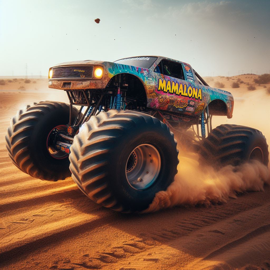 mamalona truck on desert