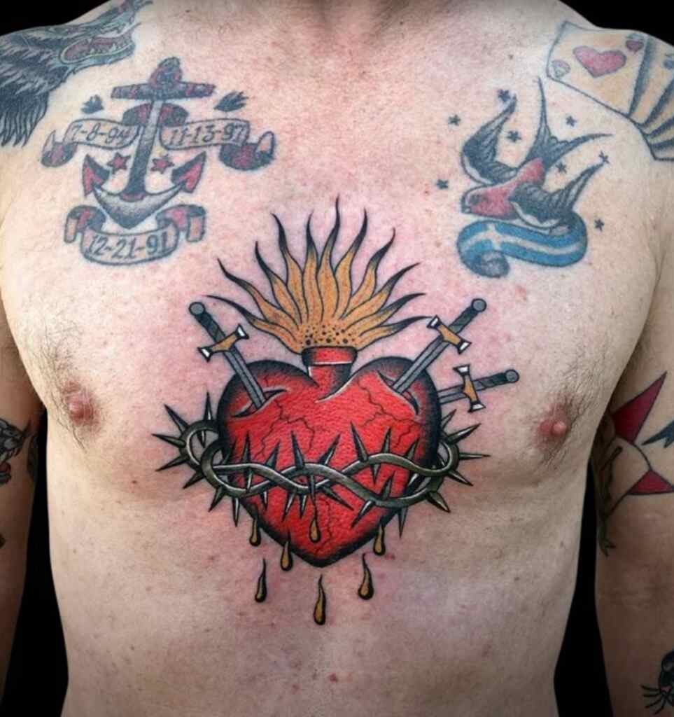 Inspiring Sacred heart tattoo ideas